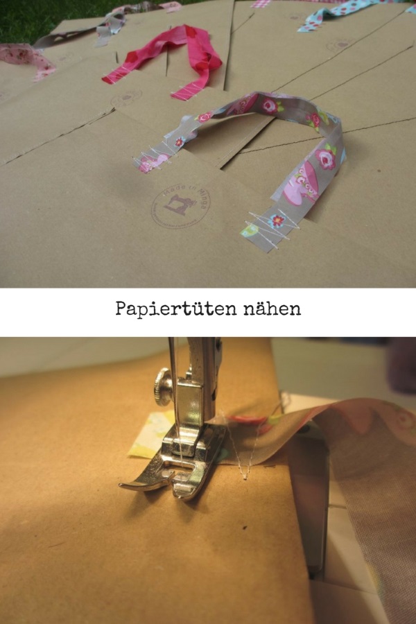 papiertüten selbst genäht, Anleitung