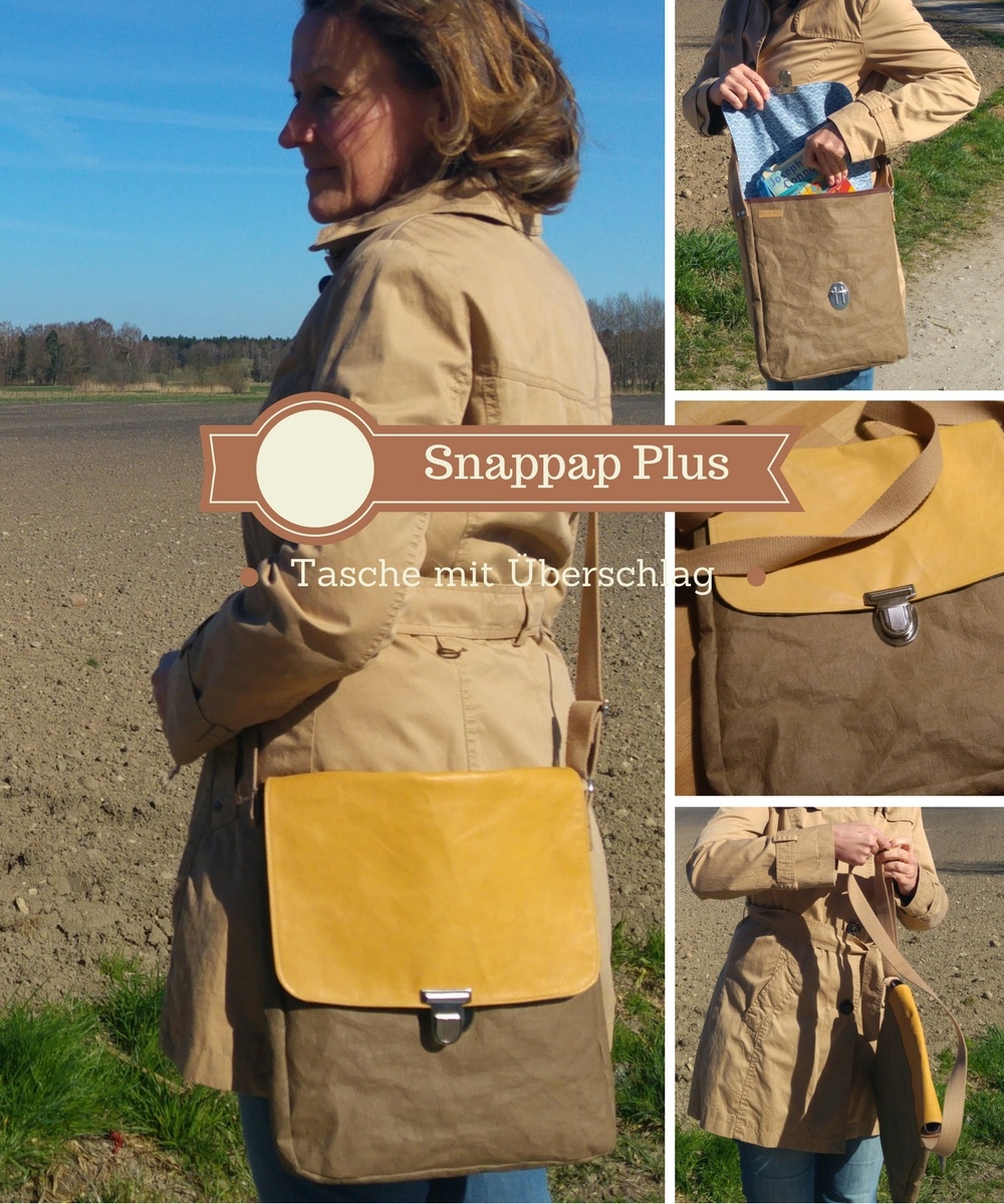 snappap plus tasche naehen mit ueberschlag