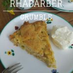 Rhabarber Streuselkuchen-crumble selber backen