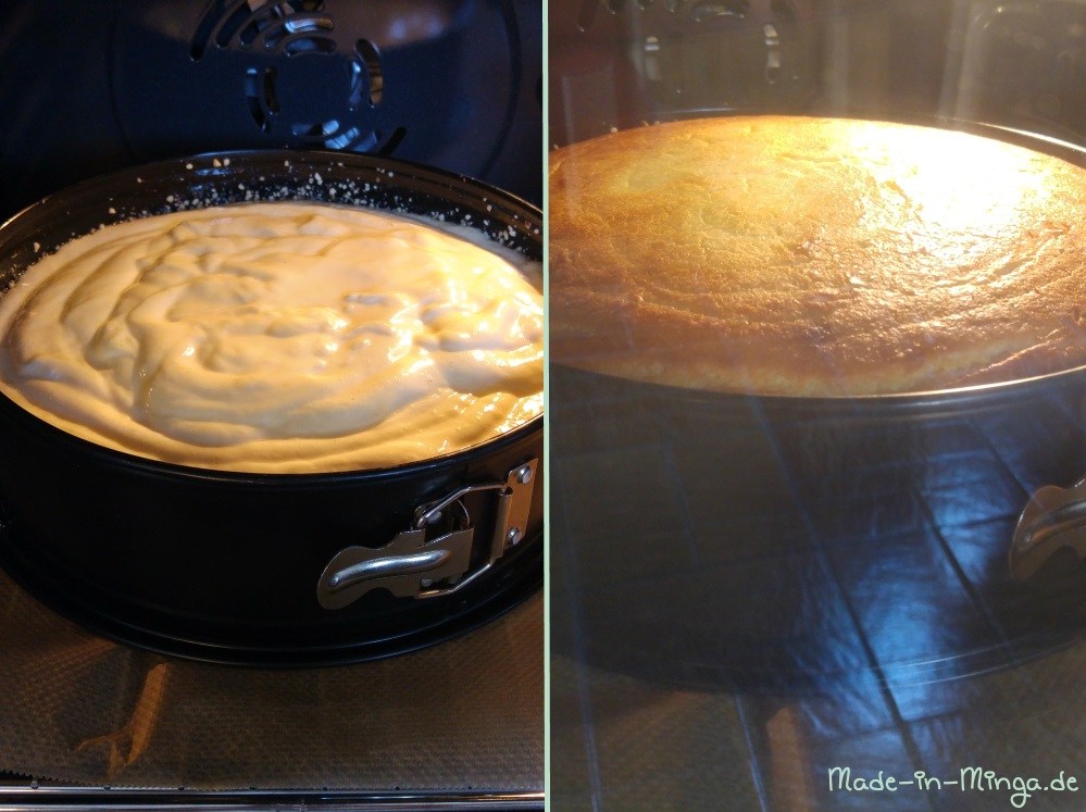 Kuchen geht im Ofen langsam auf