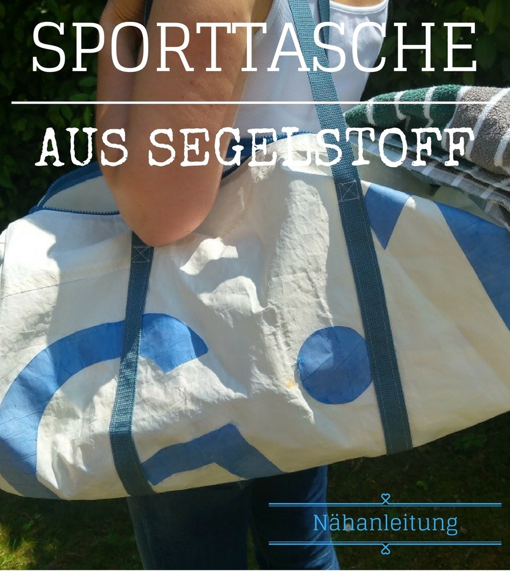 altes Segel wird zur Sporttasche genäht