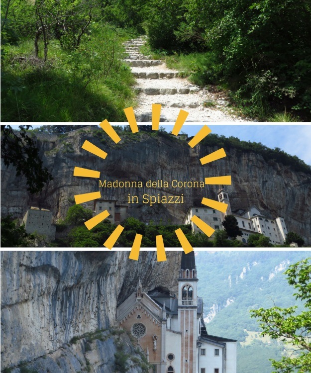 Kirche Madonna della Corona, in den Berg gebaut und sehenswert