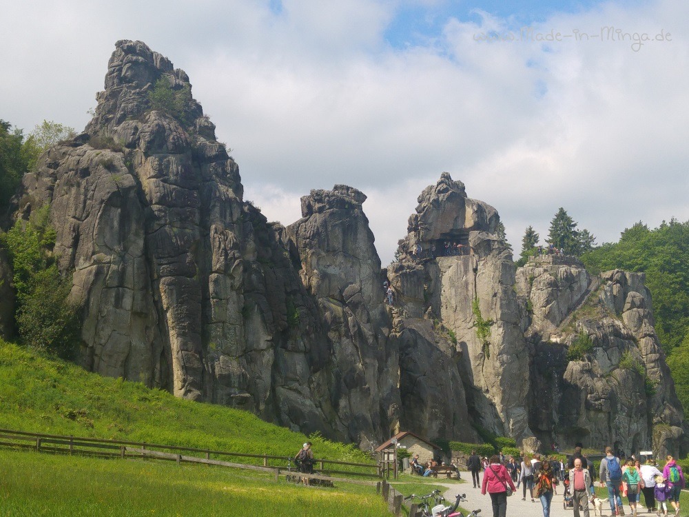 Erster Ausblick auf die Externsteine