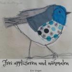 nähmalen, ein kleiner Vogel aus Stoffresten