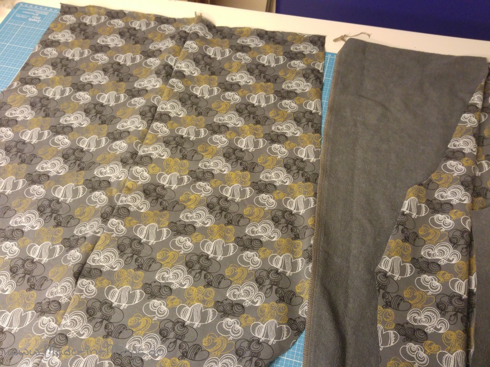 Aussennähte der Hose schließen