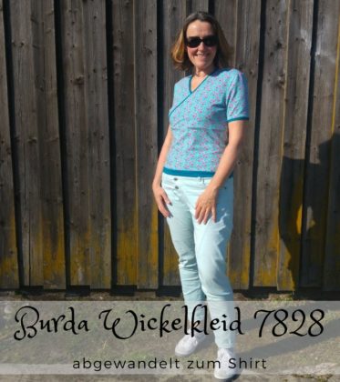 Burda Kleid in Wickeloptik als Shirt
