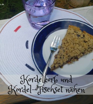 verschiedene Kordelkörbe nähen und Tischset aus Kordel