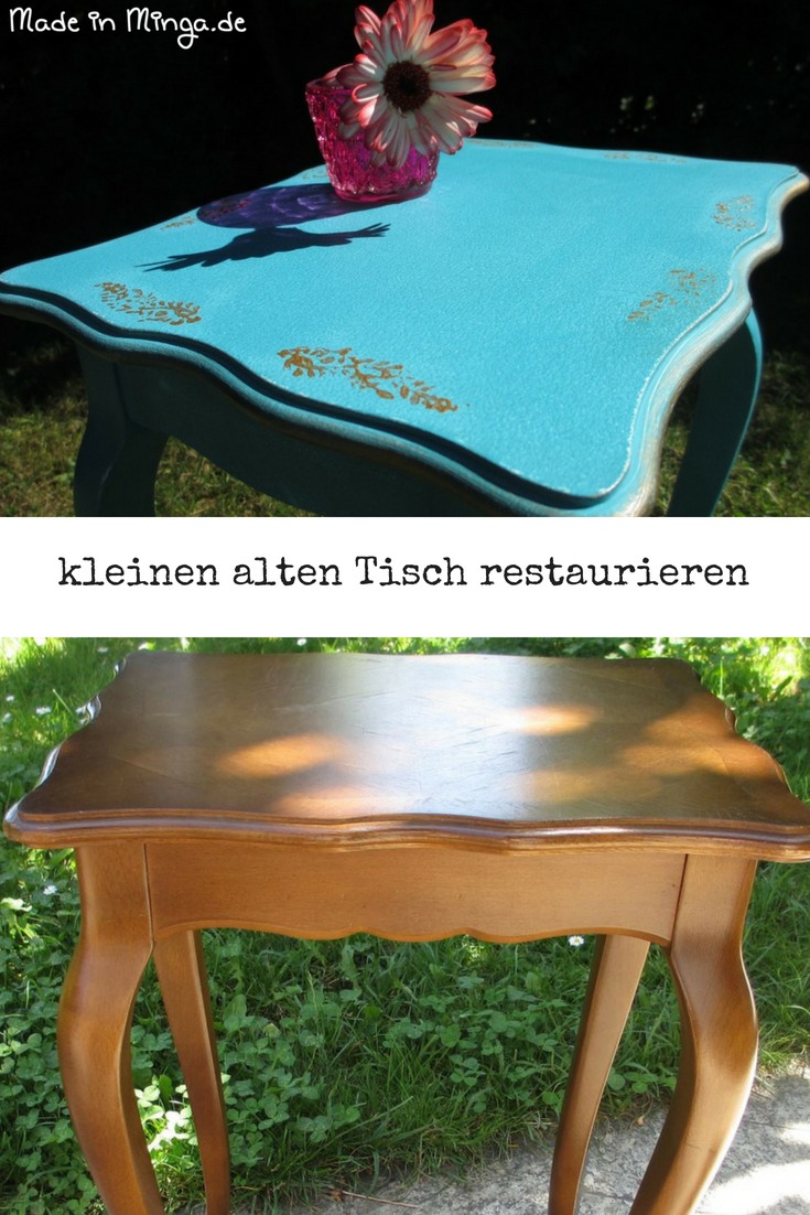 Alten Beistelltisch im Shabby Stil renovieren