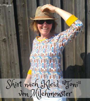 Toni von Milchmonster, Raglankleid als Shirt nähen