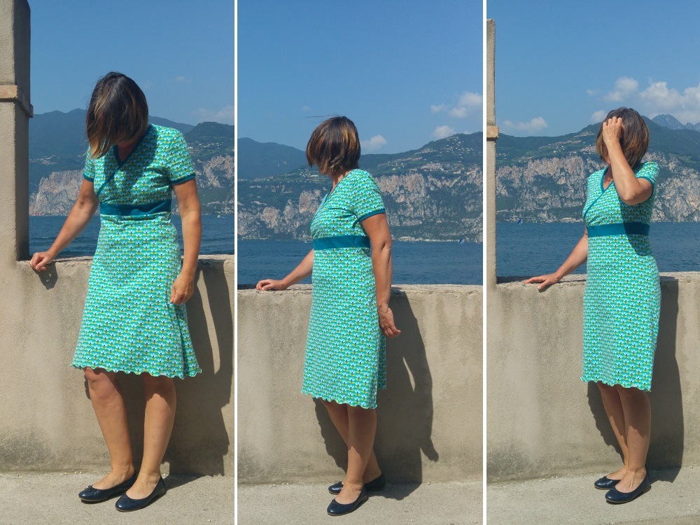 Wickeloptik Kleid von Burda