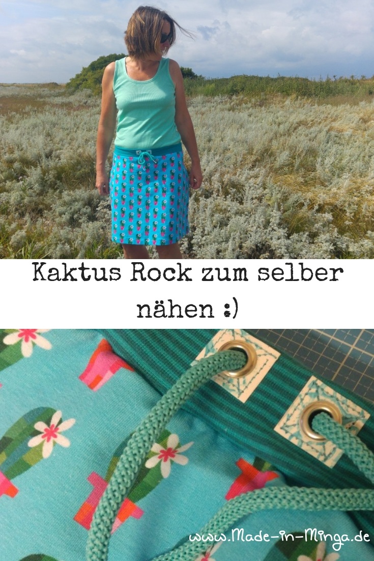 Rock aus Sommersweat Cactus nähen