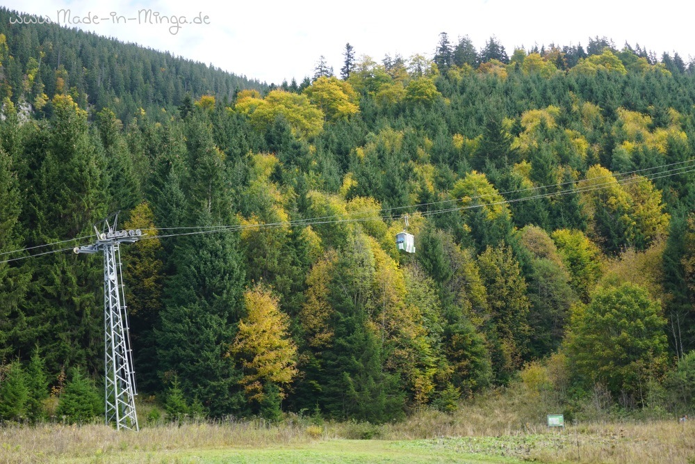 Viererkabine der Taubensteinbahn