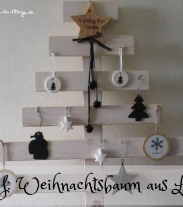 DIY für einen Weihnachtsbaum aus Holzlatten