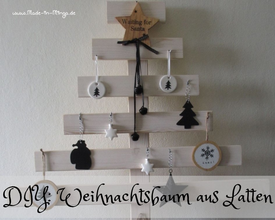 DIY für einen Weihnachtsbaum aus Holzlatten