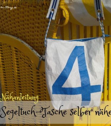 Tasche aus Segeltuch nähen, Gratis Nähanleitung
