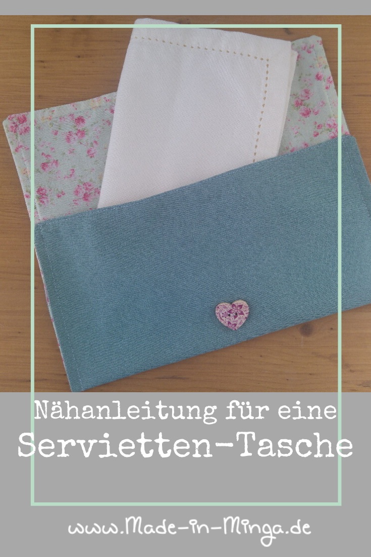 Anleuitung zum Nähen einer Serviettentasche