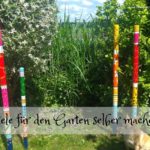 Gartenstele - bunte Deko für den Garten aus Holz