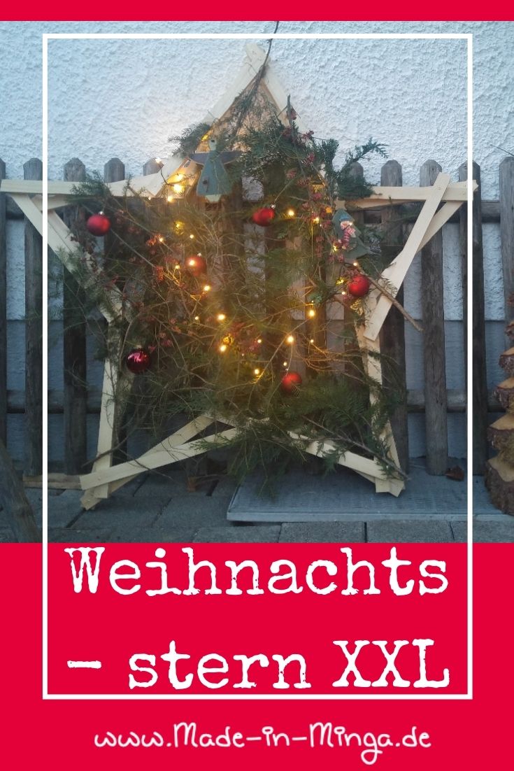 grossen Weihnachtsstern aus holzatten basteln