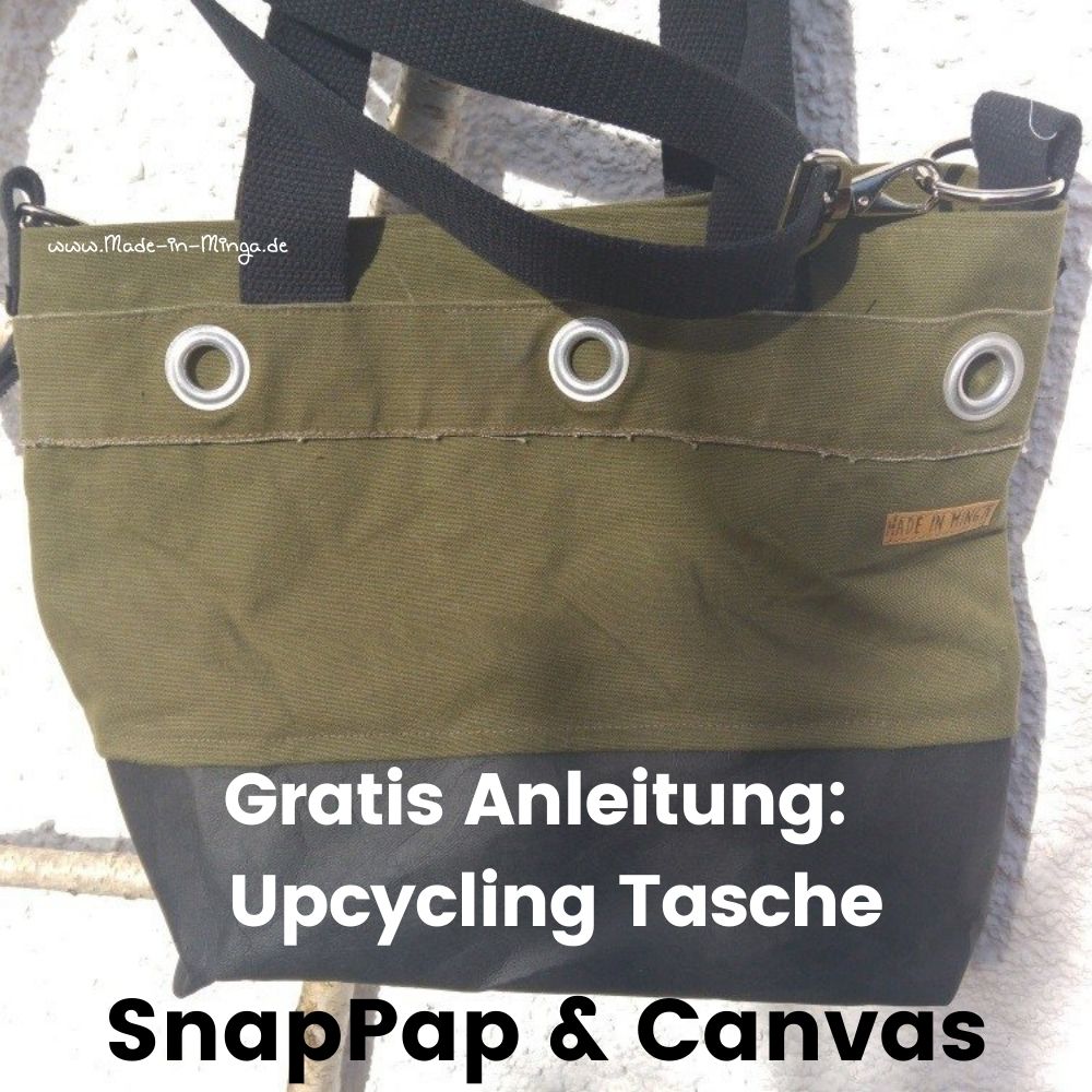 Tasche aus altem Bundeswehrsack mit Snappap