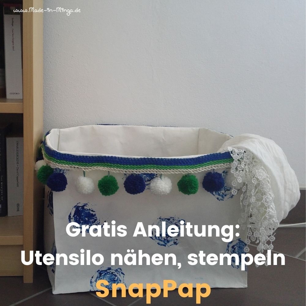 großes Aufbewahrungsbox aus Snappap nähen