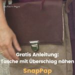 naehanleitung fuer tasche aus snappap und leder