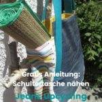 Upcycling Idee, Sommertasche aus alter Jeans