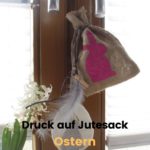 Osterhase Druck auf Jute Ostern