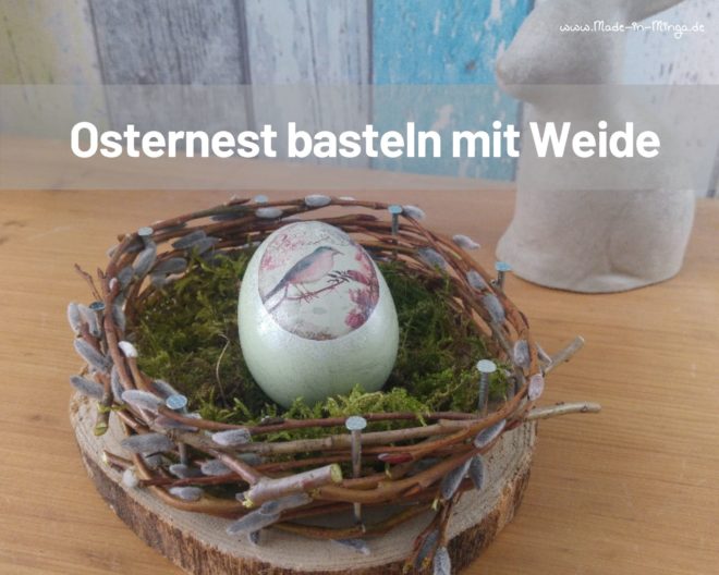 Osternest aus Weide basteln