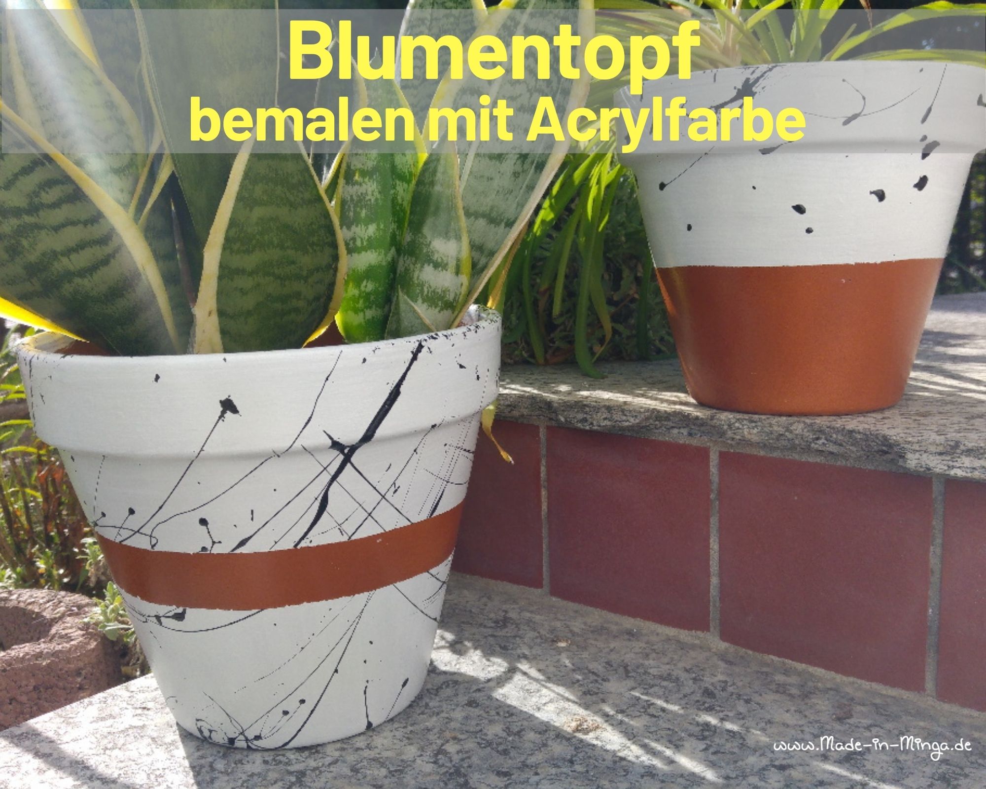 Tontopf bertopf fr Zimmerpflanze selbst gestalten