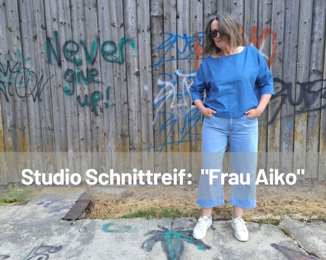 cropped shirt nähen nach Schnittmuster "Frau Aiko"