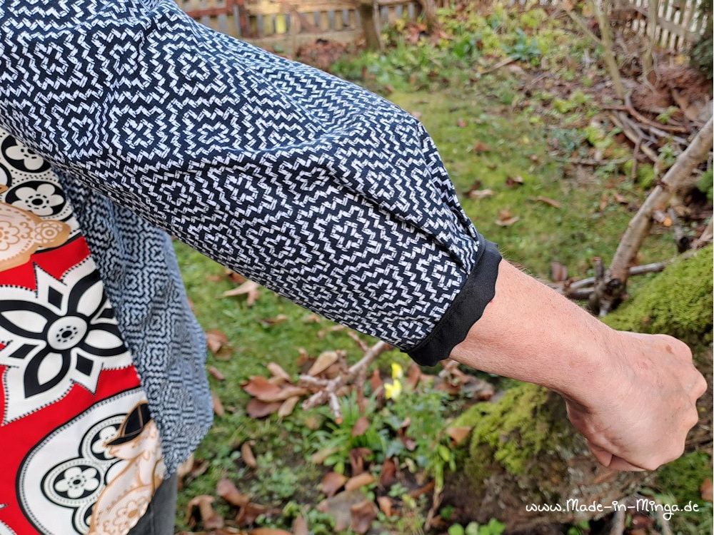 Blusenärmel neu genäht