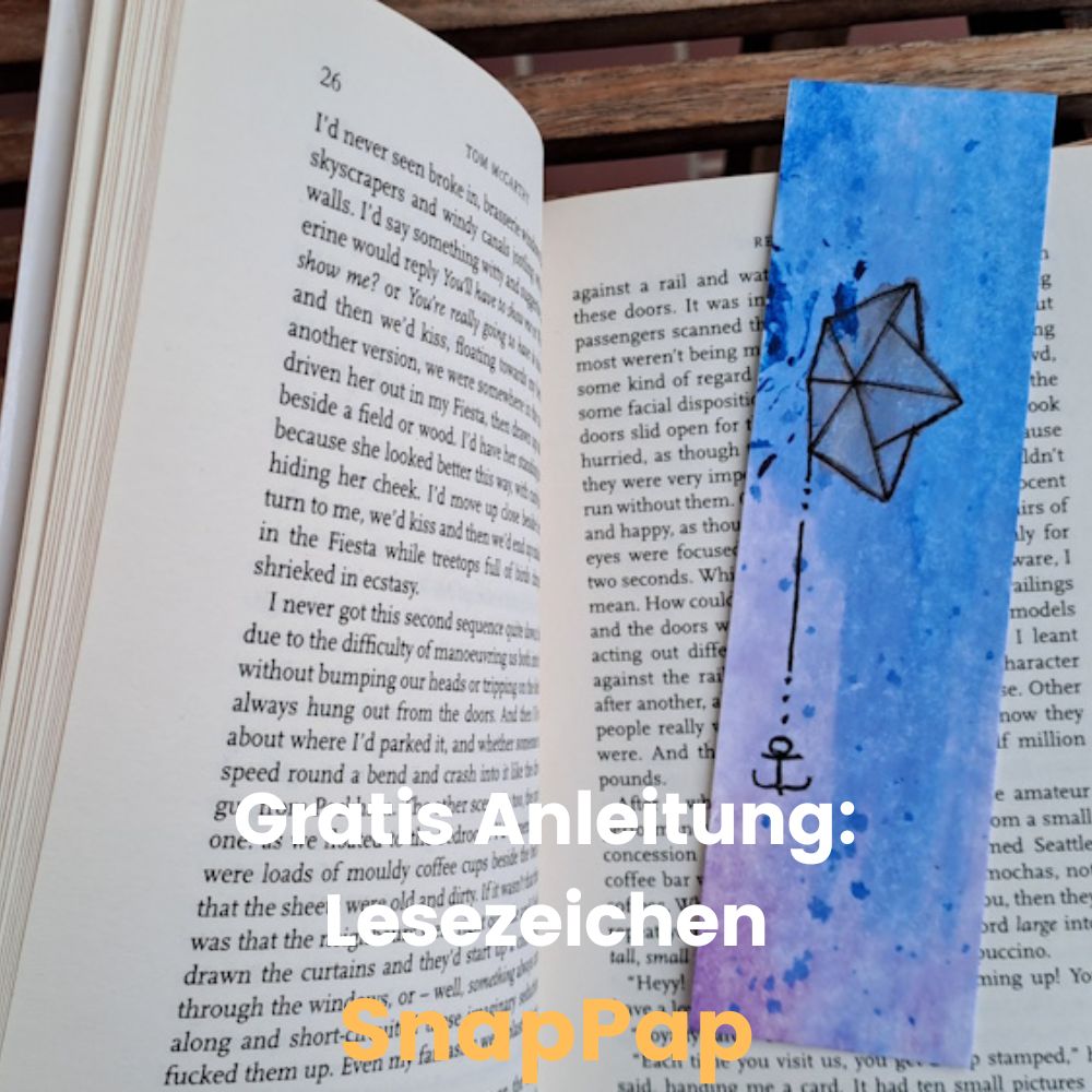 Lesezeichen in einem Buch