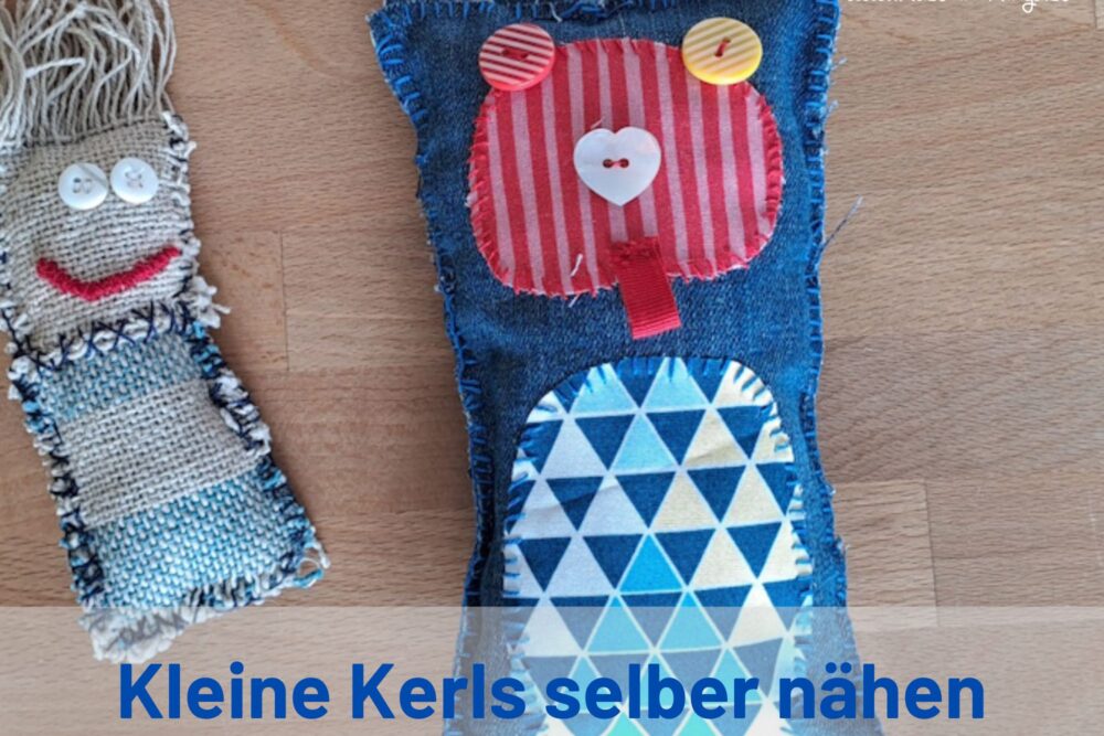 kleine Monsterchen aus Stoffresten genäht