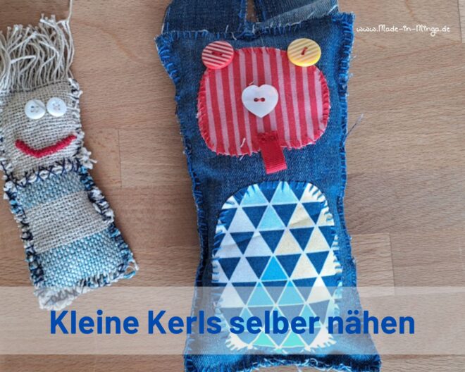 kleine Monsterchen aus Stoffresten genäht