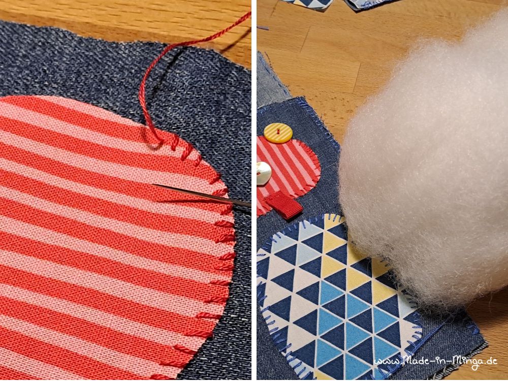 Das Püppchen wird zusammengenäht