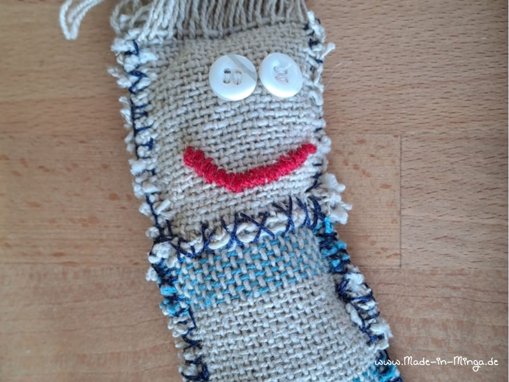 fertige Puppe aus Sackleinen