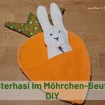 Osterhase in Möhrenbeutel